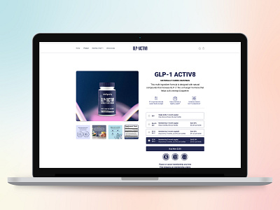 Supplement Product l web Design landing page web design webdesign website