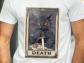 Black Cat t-shirt design 3d animation branding design graphic design illustration logo t shirt t shirt design t shirt designs t shirt mockup generator t shirt mockup png t shirts tshirt design mockup ui