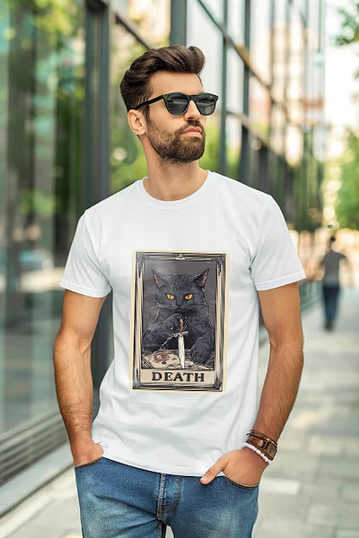 Black Cat t-shirt design 3d animation branding design graphic design illustration logo t shirt t shirt design t shirt designs t shirt mockup generator t shirt mockup png t shirts tshirt design mockup ui