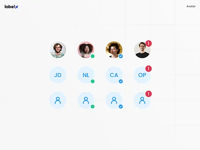 Avatar UI Component avatar avatars component components design system figma figma component figma kit figma ui kit profile ui ui component ui design ui kit ux