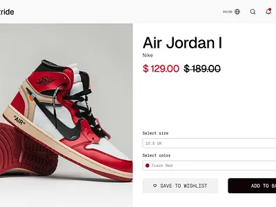 E-comm concept: PDP e commerce ecommerce fashion geist minimal pdp retail shopping sneakers ui