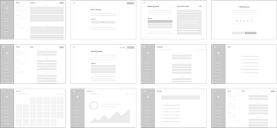 Wire-framing Design ui design wireframing