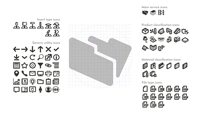 ProdLib icon set branding graphic design