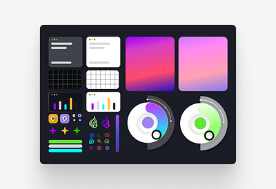 Light/Dark vibrant design system dark design design system fimga light ui ux vibrant web website