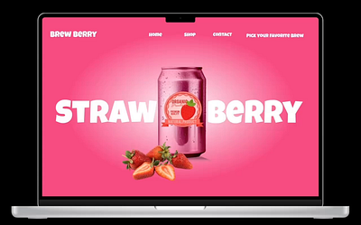 Brew Berry Site animation branding f graphic design ui