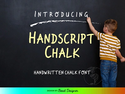 Handscript Chalk Font - Chalkboard Font chalk font chalkboard font display font handscript font handwritten font playful font script font