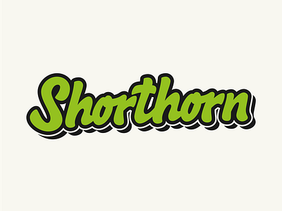 Shorthorn – lettering branding design graphic design lettering logo sticker typography