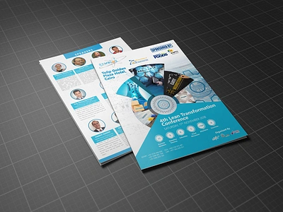 Lean Transformation Conference Brochure advertising blue brochure brochure design colors design graphic graphic design gray illustration images logo logo design pictures print transformation white