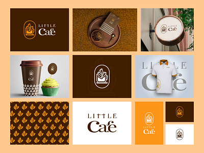 Coffee Shop Logo Design: Little Cafe coffee logo custom logo graphic design lettering logo logo design logo maker luxury logo mdalamin2apun minimalist logo monogram logo shop logo unique logo