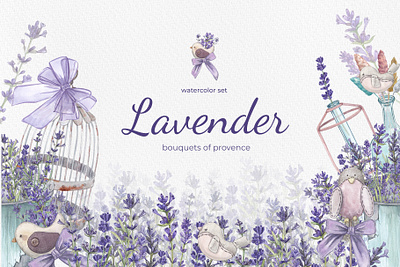 Lavender: Bouquets of Provence artwork botanical branding design graphic design illustration nature