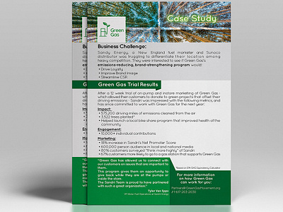 Green Gas Flyer advertising colors design flyer flyer design graphic graphic design gray green illustration logo logo design print white