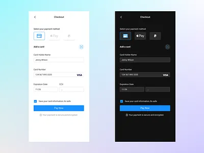 Daily UI #002 – Credit Card Checkout 002 credit card checkout ui ux