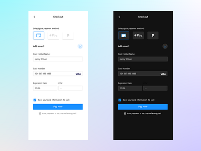 Daily UI #002 – Credit Card Checkout 002 credit card checkout ui ux