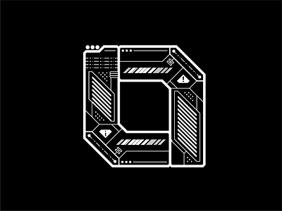 FUTURISTIC O LETTER LOGO androaki black and white logo cyber logo cyberpunk cyberpunk graphic design cyberpunk letter logo cyberpunk logo futuristic futuristic graphic design futuristic logo gaming logo high tech letter letter logo mecha mecha logo mechanic monogram sci fi logo