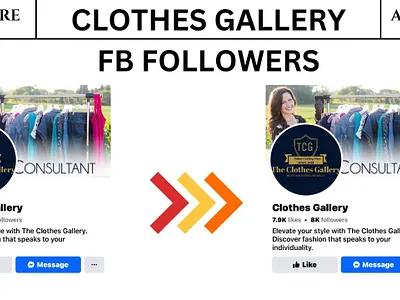 Clothes Gallery Facebook SMM work animation branding design graphic design icon illustration logo ui ux vector