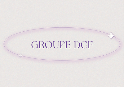 GROUPE DCF graphic design logo