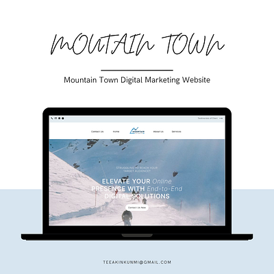 Mountain Town Digital Marketing Web Design app branding design graphic design typography ui ux web design