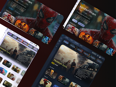 LMovie Website design movie ui uiux ux web design