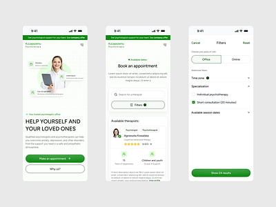 MedTech company app design digital modern design ui