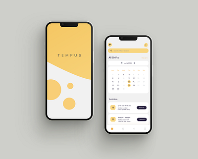 Tempus - Scheduling app app design designer mobile mobile app mobile design schedule scheduling shifts ui ux