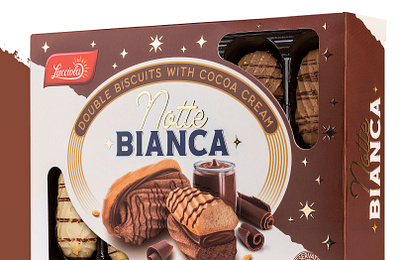 Notte Bianca cookies brand design brand identity branding graphic design label design packaging packaging design product design visual identity