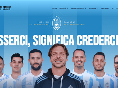 FCB Saronno | Website + Editorial