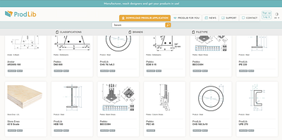 ProdLib user and business website design graphic design ui web design