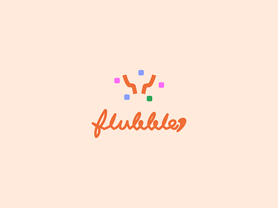 Flubble Logo design | brand identity design brand design brand identity design branding design designer graphic design logo logotype orange visual identity