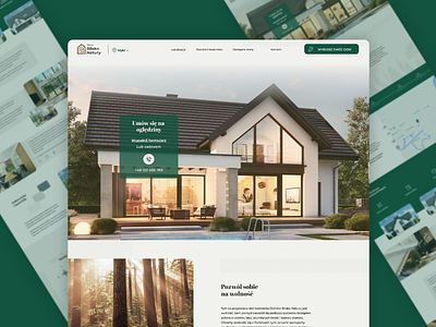 Real Estate Website landing page nature real estate website