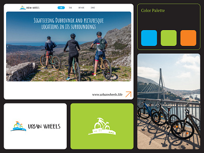 Visual Identity and Web Design for Urban Wheels Dubrovnik design graphic design logo logotype ui ux visualidentity web webdesign