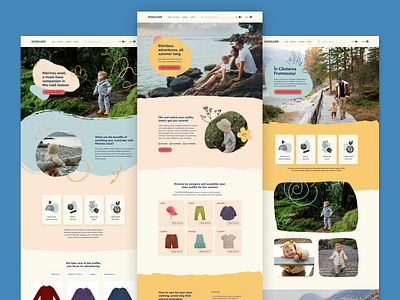 Woolver - landing pages brand identity branding graphic design layout ui web design