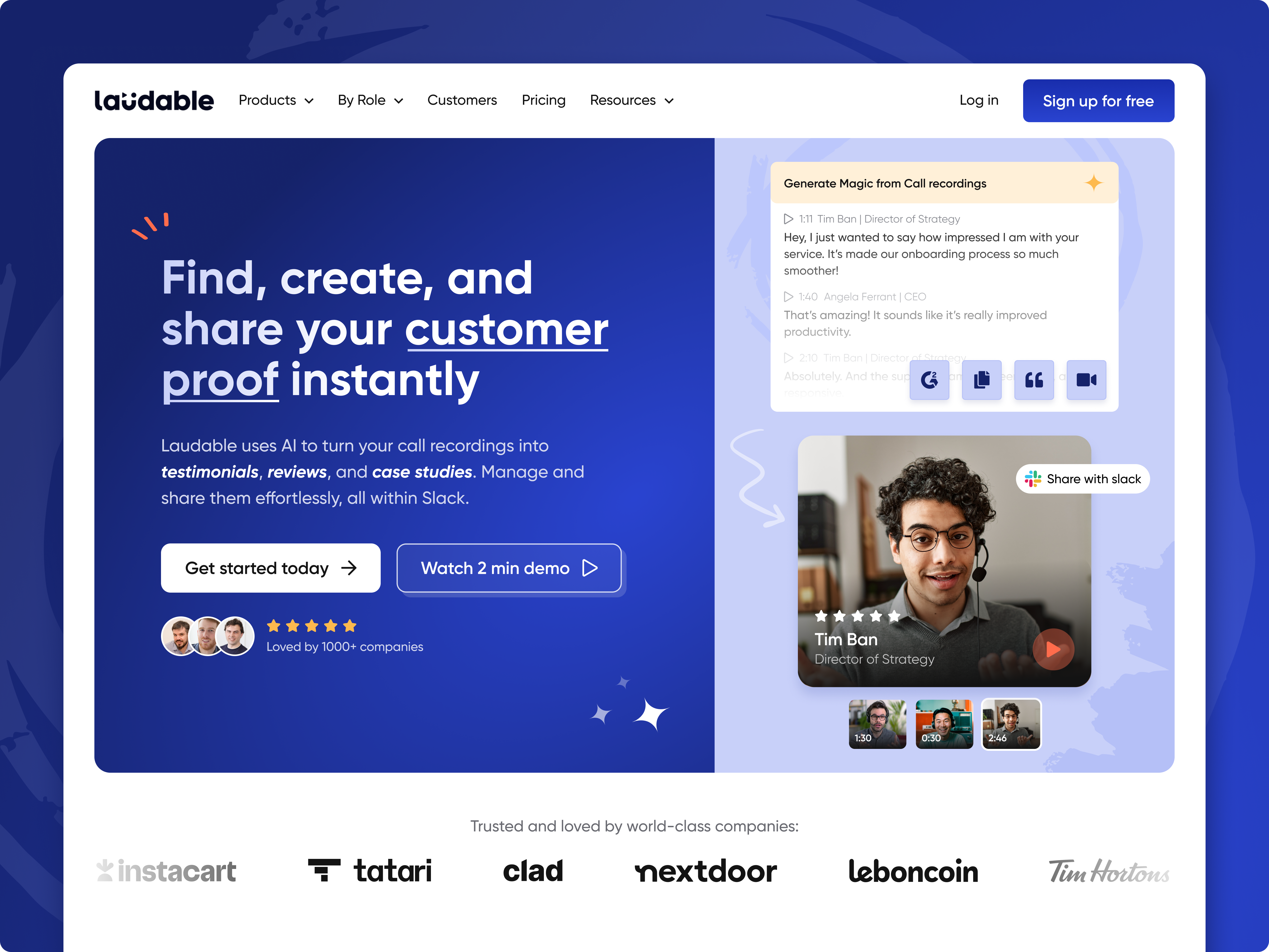 Example of Homepage Sprint – B2b Saas Website
