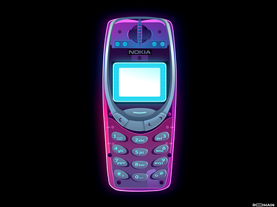 3310 Nokia 3310 cool culture iconic illustration light neon nokia phone pop portable smartphone transparent