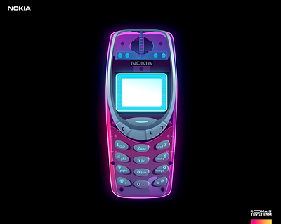 3310 Nokia 3310 cool culture iconic illustration light neon nokia phone pop portable smartphone transparent