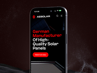 AE SOLAR mobile website design Clean Energy Germany manufacturer branding ecommerce mobile mobile design mobile shop mobile store mobile ui mobile website shop store web