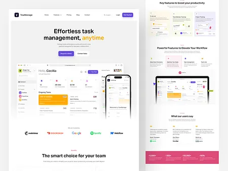 Task Management Website designs, themes, templates and downloadable ...