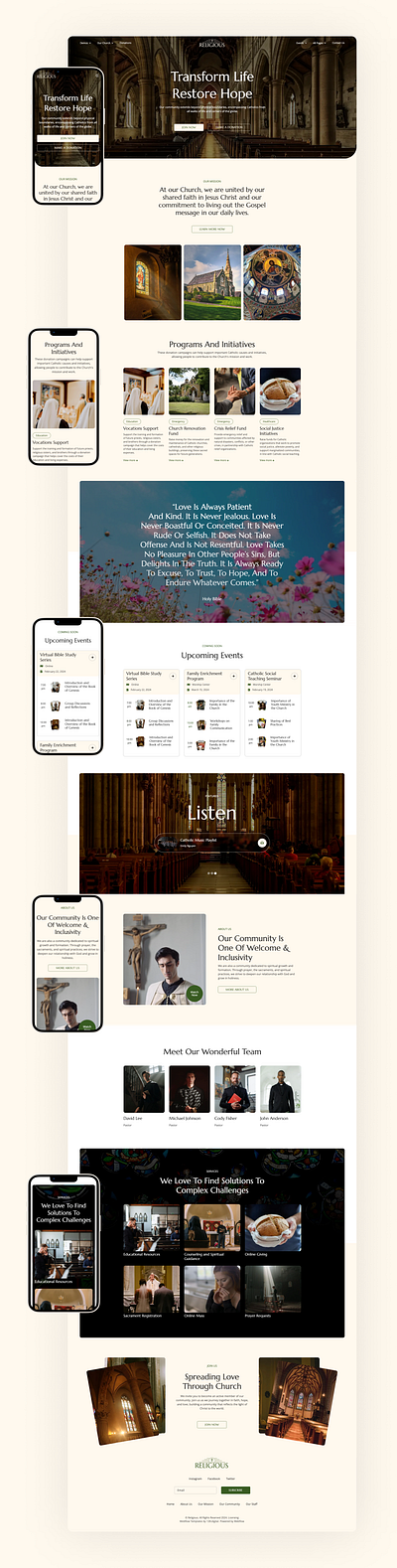 Religious best church template church template church website religious website responsive design ui design webflow webflow template website design website template