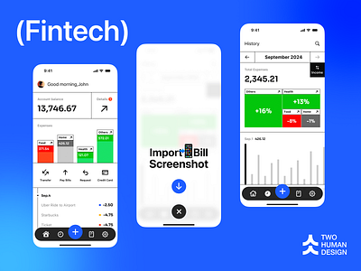 Mobile Fintech App app design graphic design ui ux