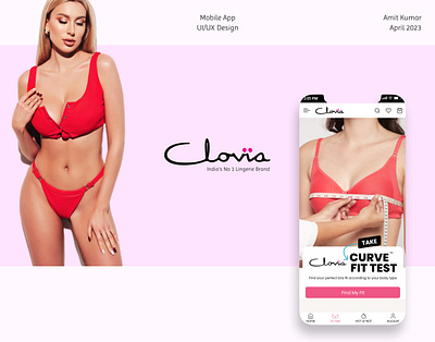 Clovia (Lingerie App) app behance branding dribbble fiverr motion graphics ui