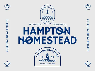 Coastal Logo Design badge design brand identity branding coastal illustration nautical typography vintage