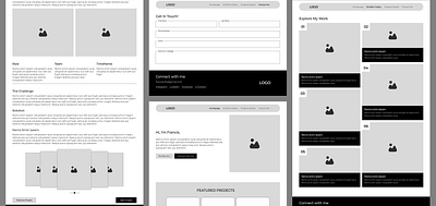 A Portfolio Wireframe personal portfolio portfolio portfolio wireframe uiux uiux design wireframe