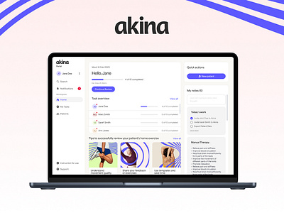 Akina: AI-Powered Physiotherapy Website ai ai assistant ai product ai technology akina artificial intelligence digitalinnovation healthtech innovation mobileapp physiotherapy product design sport application techcollaboration trending ui ux web design webdevelopment website