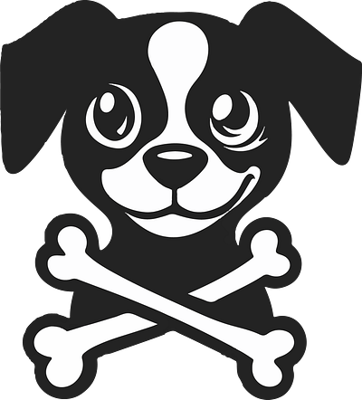 Cute pirats dog with cross skull t-shirt design animation branding cat t shirt design design dog design graphic design illustration logo motion graphics t shirt t shirt design t shirt designs t shirts