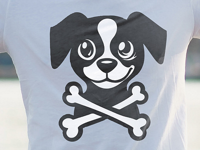 Cute pirats dog with cross skull t-shirt design animation branding cat t shirt design design dog design graphic design illustration logo motion graphics t shirt t shirt design t shirt designs t shirts