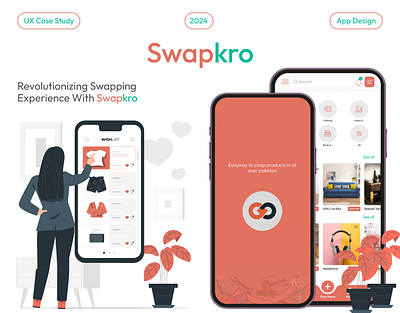 UX Case Study | Swapping App branding case study of swapping app swapping app ui uiux design user interface design ux case study web design