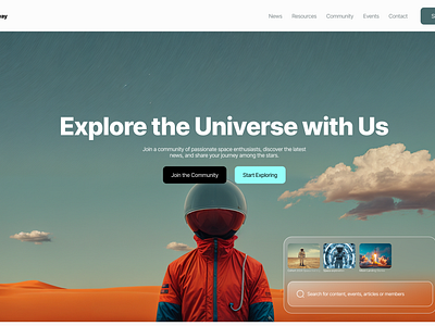 Milkyway Universe. Hero Section Design agency website best ui design exploration galaxy hero section illustration landingpagedesign nasa space space travel ui website website design