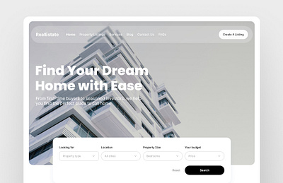 HomeNest - Real Estate website app app design design graphic design real estate ui ui design uix ux web web design web ui ux