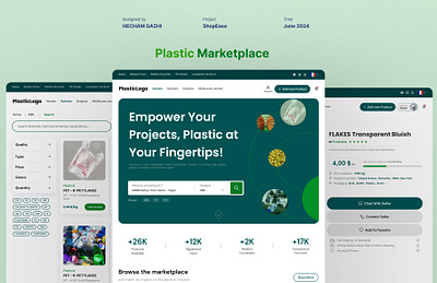 Plastic marketplace website app design branding design graphic design illustration logo ui ui design uix web design website