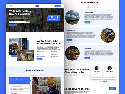 Real Estate Landing Page Design figma prototyping real estate ui ux