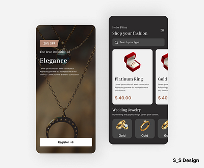 Jewelry App Design app design figma prototyping ui ui design ux ux design